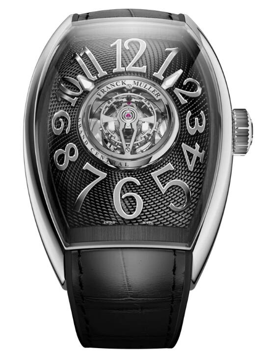 Best FRANCK MULLER Grand Central Tourbillon Steel - Black CX 40 T CTR AC AC (NR.AC) Replica Watch